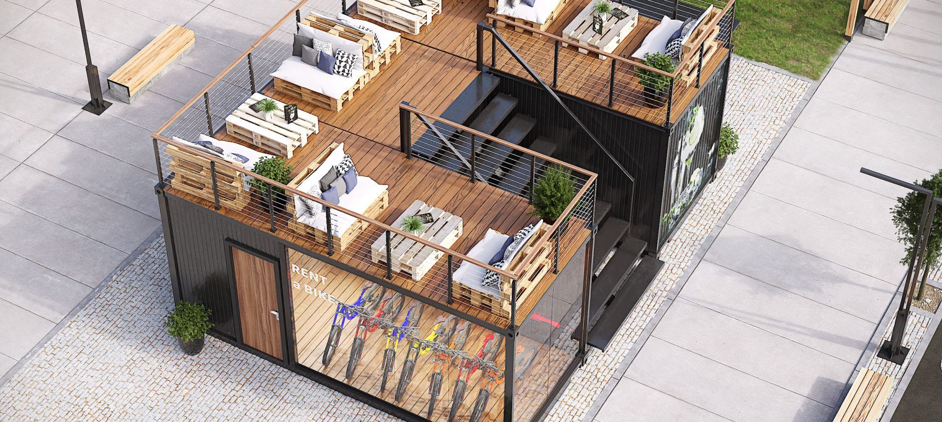 C-Shape - widok z góry